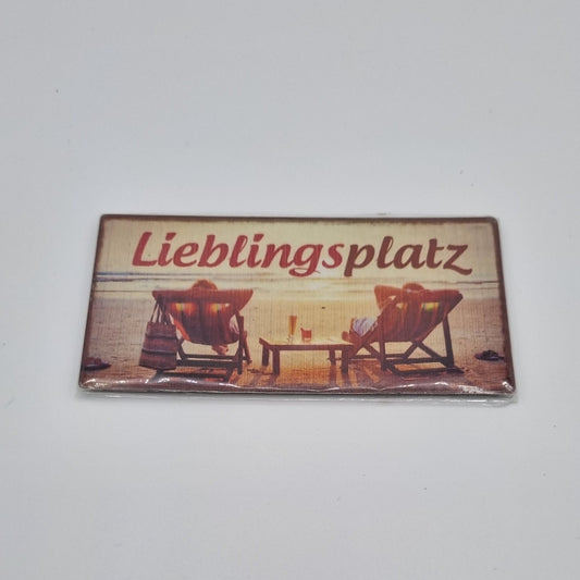 Metallmagnet - Lieblingsplatz