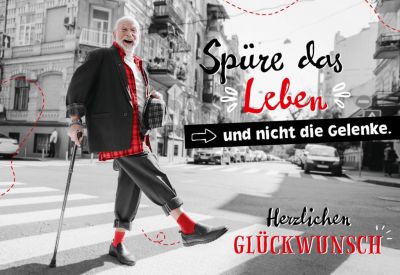 Spüre das Leben und nicht die Gelenke