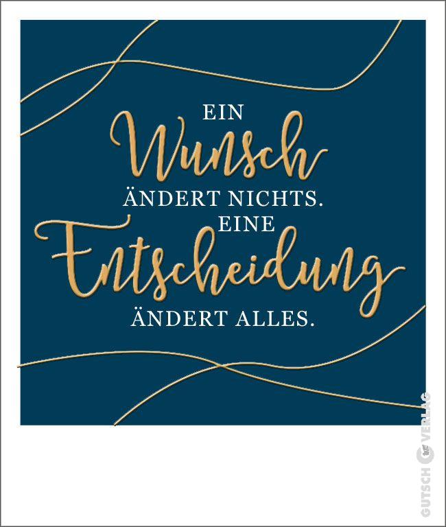 Postkarte - Ein Wunsch ändert nichts, eine Entscheidung...